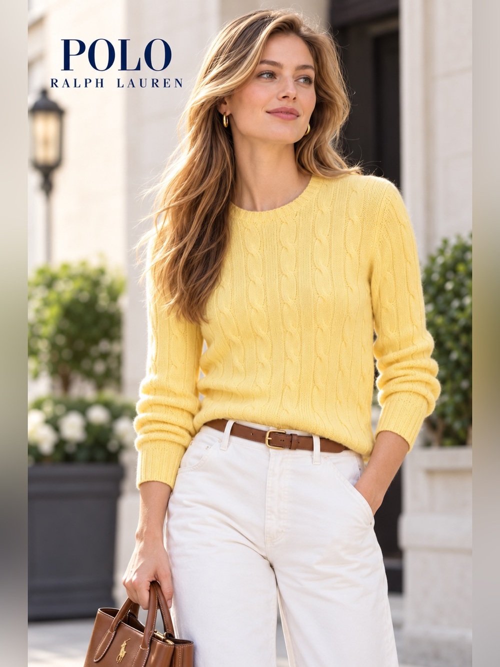 NWT Polo Ralph Lauren The Iconic Cable-Knit Cashmere Sweater. $498